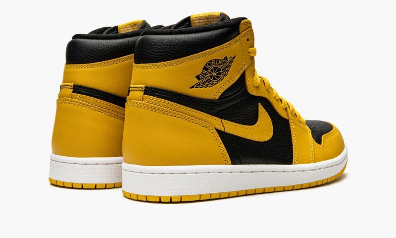 Nike Air Jordan 1 High OG 'Pollen' Schoenen Heren Zwart Wit Geel Nederland | 507834-XDA