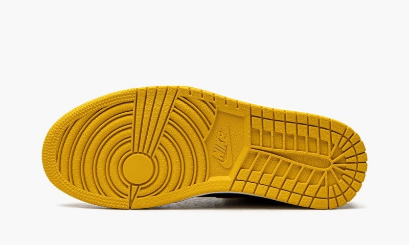 Nike Air Jordan 1 High OG 'Pollen' Schoenen Heren Zwart Wit Geel Nederland | 507834-XDA