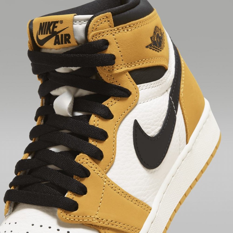 Nike Air Jordan 1 High OG Schoenen Kinderen Geel Wit Nederland | 190678-AMD