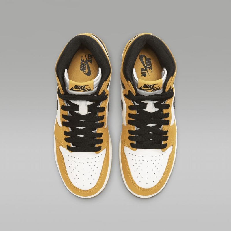 Nike Air Jordan 1 High OG Schoenen Kinderen Geel Wit Nederland | 190678-AMD