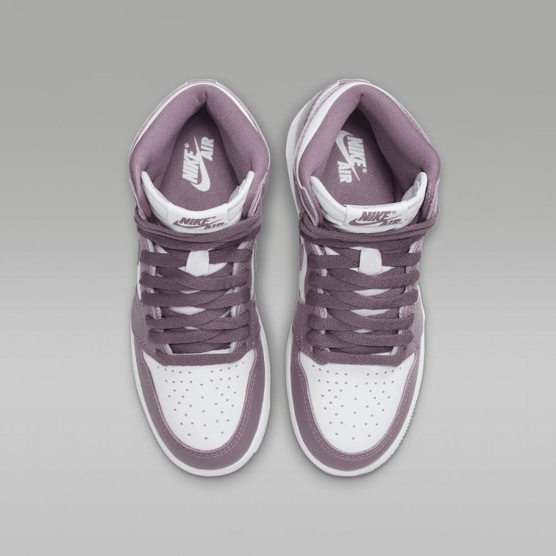 Nike Air Jordan 1 High OG Schoenen Kinderen Wit Blauw Paars Nederland | 639174-GLO