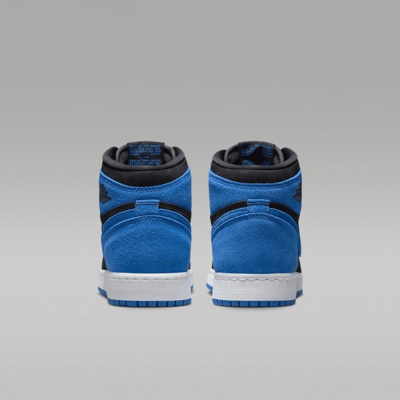 Nike Air Jordan 1 High OG Schoenen Kinderen Blauw Zwart Nederland | 250486-CIS