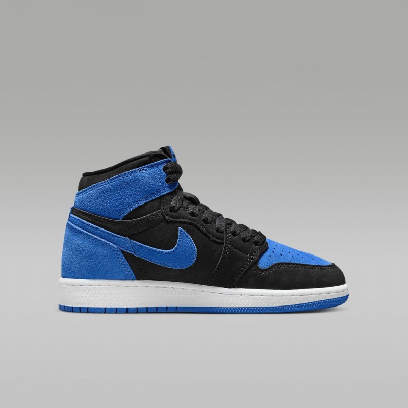 Nike Air Jordan 1 High OG Schoenen Kinderen Blauw Zwart Nederland | 250486-CIS
