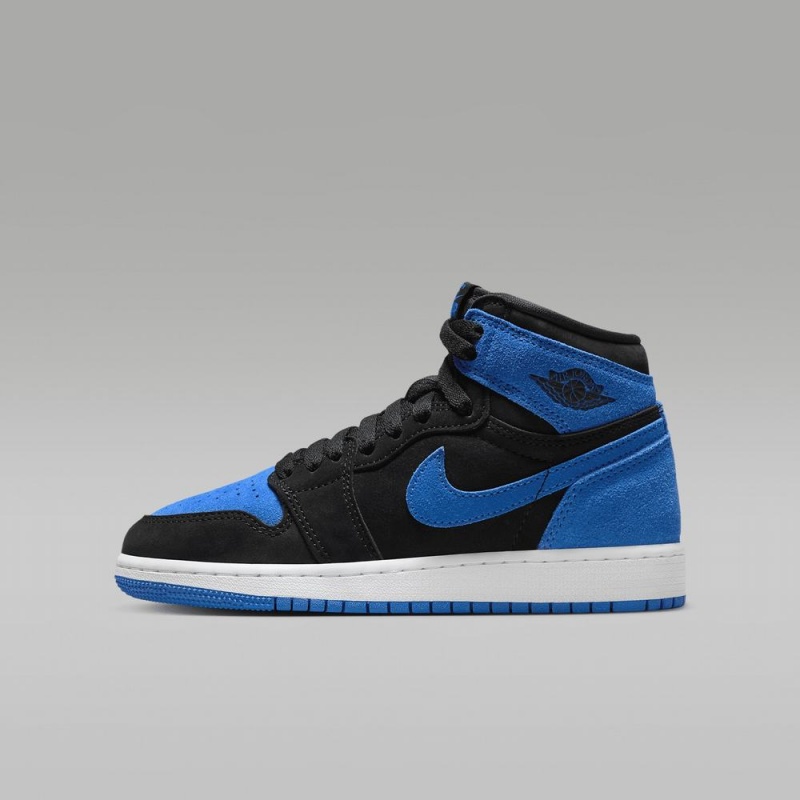 Nike Air Jordan 1 High OG Schoenen Kinderen Blauw Zwart Nederland | 250486-CIS