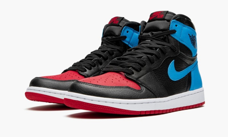 Nike Air Jordan 1 High OG 'UNC to Chicago' Schoenen Dames Zwart Donkerblauw Rood Nederland | 842736-KOB