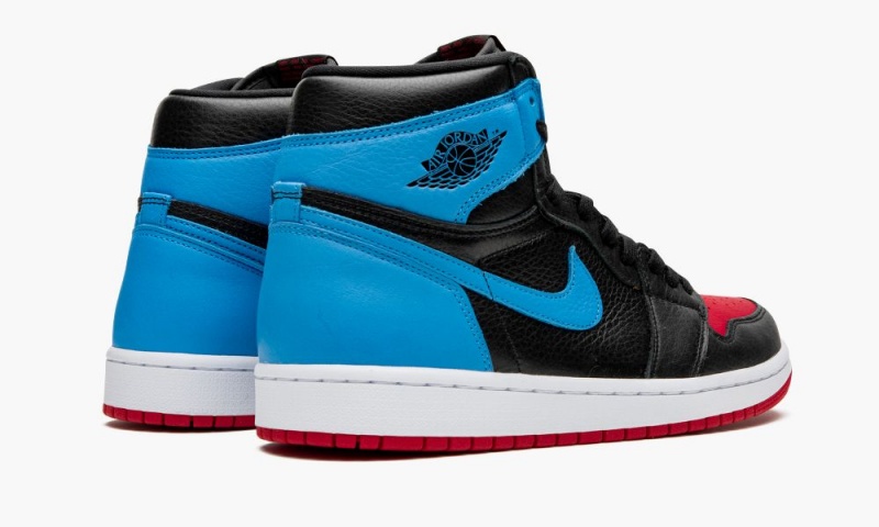Nike Air Jordan 1 High OG 'UNC to Chicago' Schoenen Dames Zwart Donkerblauw Rood Nederland | 842736-KOB