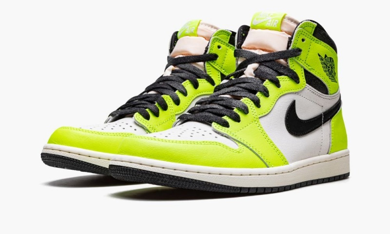 Nike Air Jordan 1 High OG 'Visionaire' Schoenen Heren Zwart Wit Geel Nederland | 860934-HNS