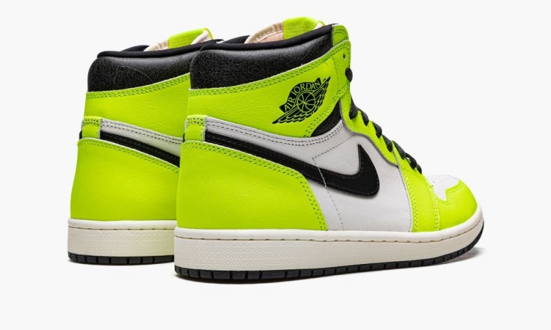 Nike Air Jordan 1 High OG 'Visionaire' Schoenen Heren Zwart Wit Geel Nederland | 860934-HNS