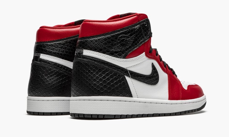 Nike Air Jordan 1 High Retro 'Satin Snake' Schoenen Dames Rood Zwart Nederland | 326810-KAG