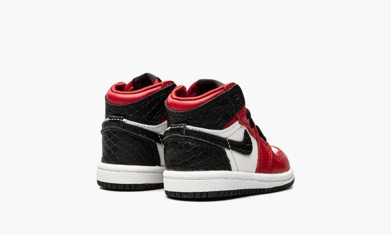 Nike Air Jordan 1 High Retro TD 'Satin Snake' Schoenen Kinderen Rood Wit Zwart Nederland | 031654-NDX