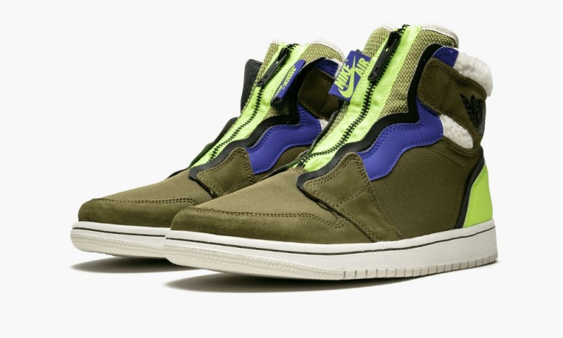 Nike Air Jordan 1 High ZIP UP Schoenen Dames Zwart Nederland | 342160-PIK