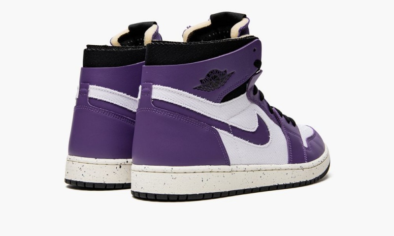 Nike Air Jordan 1 High Zoom Air CMFT 'Crater Purple' Schoenen Heren Wit Paars Zwart Nederland | 743168-YZT