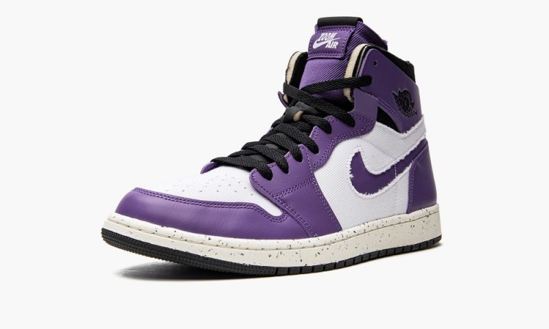Nike Air Jordan 1 High Zoom Air CMFT 'Crater Purple' Schoenen Heren Wit Paars Zwart Nederland | 743168-YZT