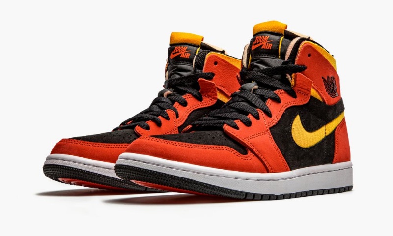 Nike Air Jordan 1 High Zoom CMFT 'Chile Red' Schoenen Heren Zwart Rood Wit Nederland | 896042-RGM
