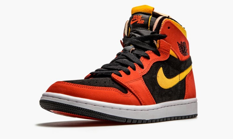 Nike Air Jordan 1 High Zoom CMFT 'Chile Red' Schoenen Heren Zwart Rood Wit Nederland | 896042-RGM