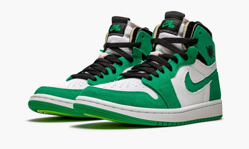 Nike Air Jordan 1 High Zoom CMFT 'Stadium Green' Schoenen Heren Groen Zwart Wit Nederland | 982015-XVO