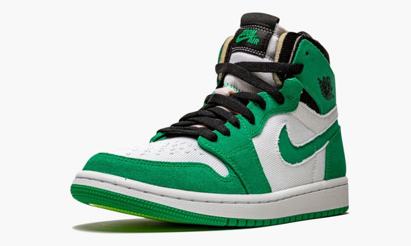 Nike Air Jordan 1 High Zoom CMFT 'Stadium Green' Schoenen Heren Groen Zwart Wit Nederland | 982015-XVO