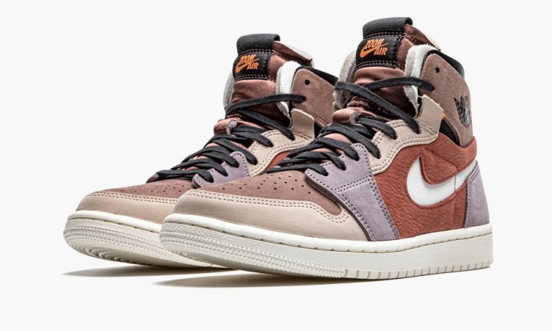 Nike Air Jordan 1 High Zoom CM 'Canyon Rust' Schoenen Dames Rood Paars Nederland | 083792-BXK