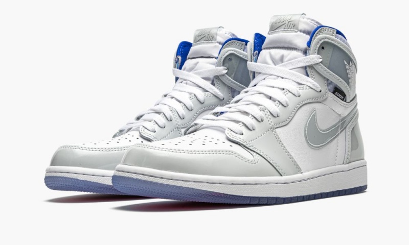 Nike Air Jordan 1 High Zoom 'Racer Blue' Schoenen Heren Wit Blauw Nederland | 106735-FGW