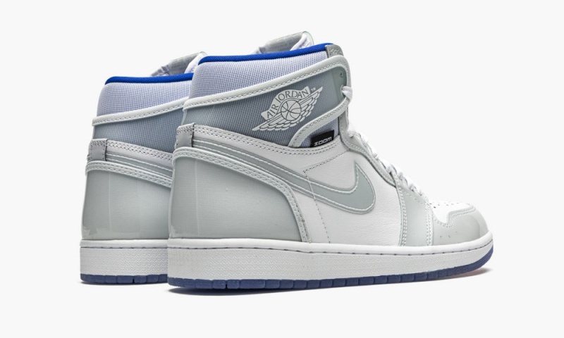 Nike Air Jordan 1 High Zoom 'Racer Blue' Schoenen Heren Wit Blauw Nederland | 106735-FGW