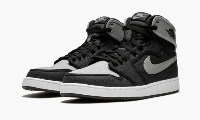 Nike Air Jordan 1 KO High OG Schoenen Heren Zwart Grijs Wit Nederland | 723145-SYD