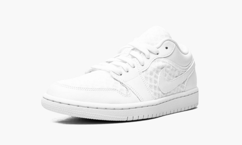 Nike Air Jordan 1 LOW BREATHE 'Triple White' Schoenen Dames Wit Nederland | 247018-LXD