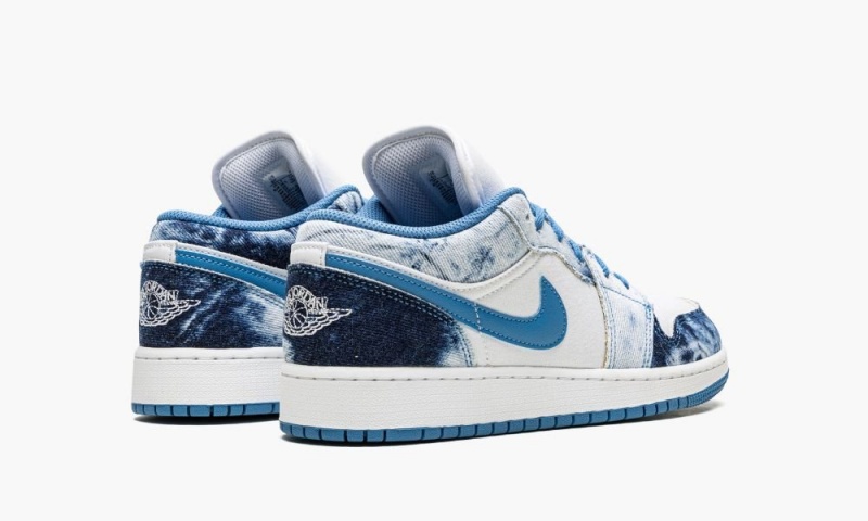Nike Air Jordan 1 LOW (GS) 'Acid Wash Denim' Schoenen Kinderen Wit Blauw Nederland | 875236-EWU