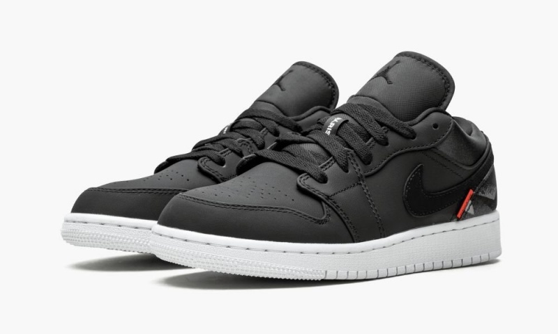 Nike Air Jordan 1 Low BG 'PSG - Paris Saint Germain' Schoenen Kinderen Zwart Rood Nederland | 476108-XKI