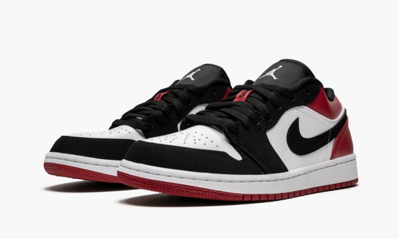 Nike Air Jordan 1 Low 'Black Neus' Schoenen Heren Wit Zwart Nederland | 019236-FYH