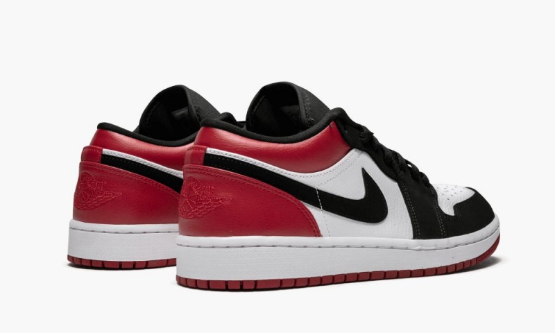 Nike Air Jordan 1 Low 'Black Neus' Schoenen Heren Wit Zwart Nederland | 019236-FYH