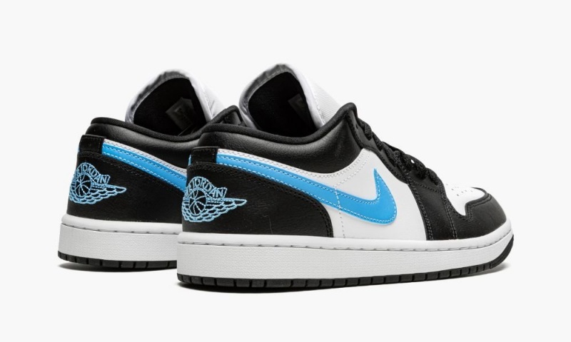 Nike Air Jordan 1 Low 'Black / University Blue' Schoenen Dames Zwart Blauw Wit Nederland | 162489-XPK
