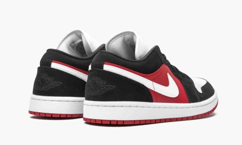 Nike Air Jordan 1 Low 'Black / White / Gym Red' Schoenen Dames Zwart Wit Rood Nederland | 750429-RNV