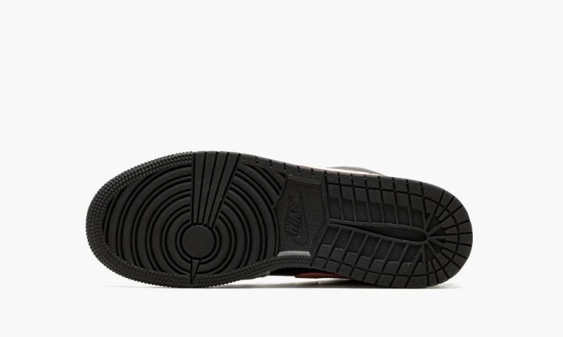 Nike Air Jordan 1 Low 'Black grey pink' Schoenen Kinderen Zwart Koraal Grijs Nederland | 975461-YJH