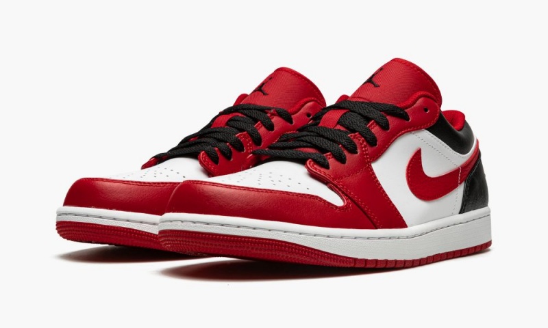Nike Air Jordan 1 Low 'Bulls' Schoenen Heren Zwart Wit Rood Nederland | 561783-YAP