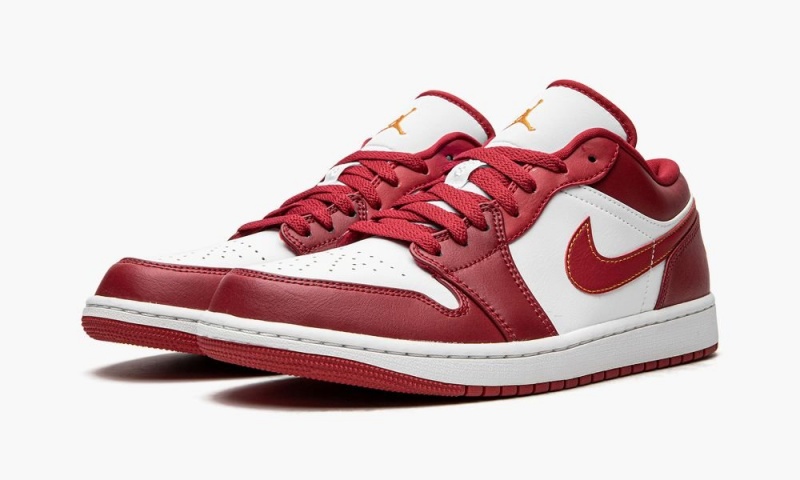 Nike Air Jordan 1 Low 'Cardinal Red' Schoenen Heren Rood Diepgeel Wit Nederland | 156928-KCO
