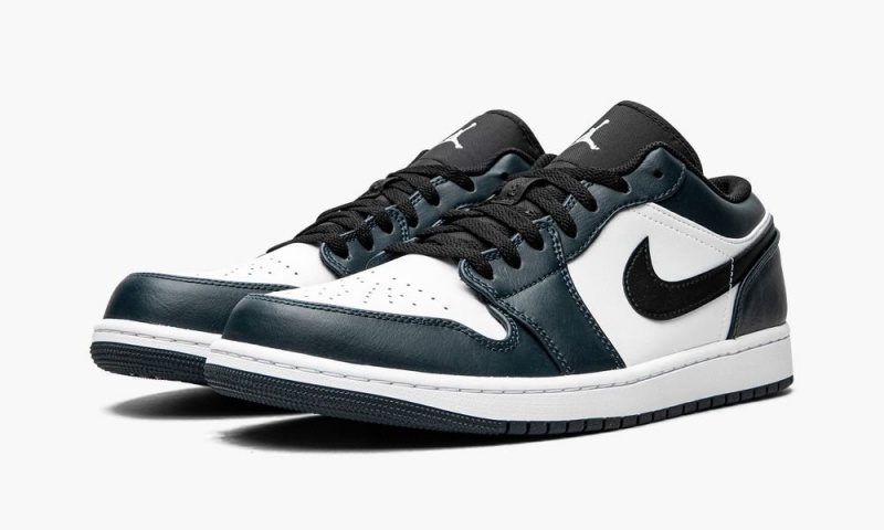 Nike Air Jordan 1 Low 'Dark Teal' Schoenen Heren Donkerblauw Zwart Nederland | 046783-YVI