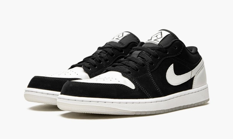 Nike Air Jordan 1 Low 'Diamond' Schoenen Heren Wit Zwart Nederland | 431790-FKJ
