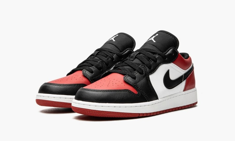 Nike Air Jordan 1 Low GS 'Bred Neus' Schoenen Kinderen Rood Wit Zwart Nederland | 350274-IWC
