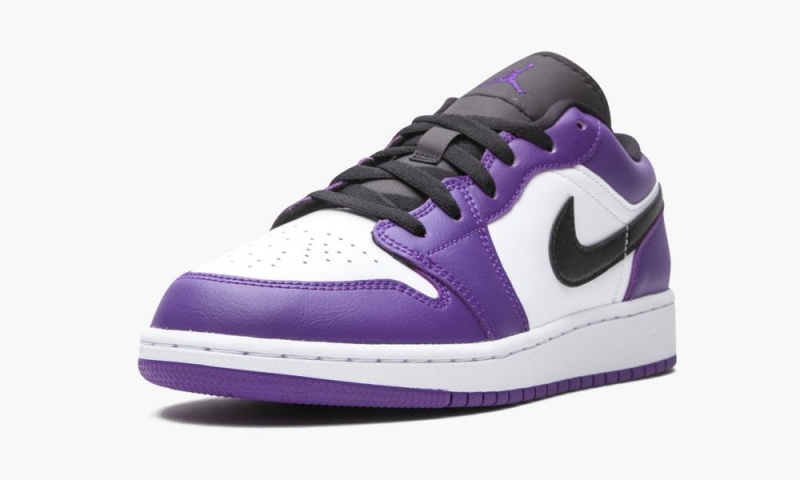 Nike Air Jordan 1 Low GS 'Court Purple' Schoenen Kinderen Paars Zwart Wit Nederland | 827143-OVB