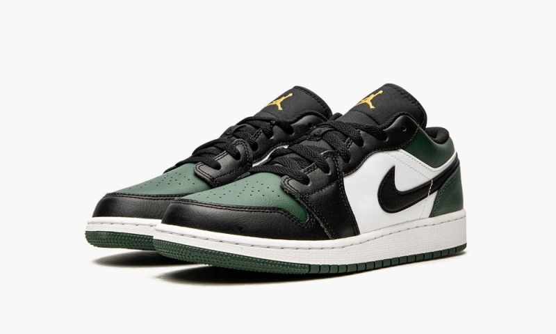 Nike Air Jordan 1 Low GS 'Green Neus' Schoenen Kinderen Groen Wit Zwart Nederland | 517293-ZPL
