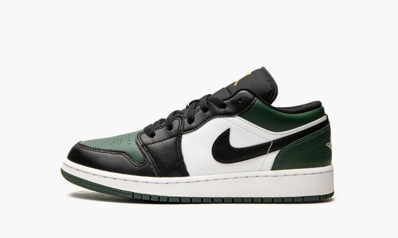 Nike Air Jordan 1 Low GS \'Green Neus\' Schoenen Kinderen Groen Wit Zwart Nederland | 517293-ZPL