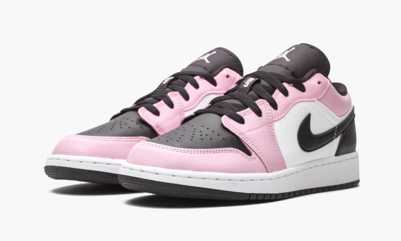 Nike Air Jordan 1 Low GS 'Light Arctic Pink' Schoenen Kinderen Roze Zwart Wit Nederland | 270643-BQN