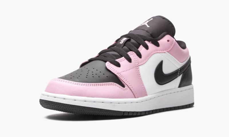 Nike Air Jordan 1 Low GS 'Light Arctic Pink' Schoenen Kinderen Roze Zwart Wit Nederland | 270643-BQN