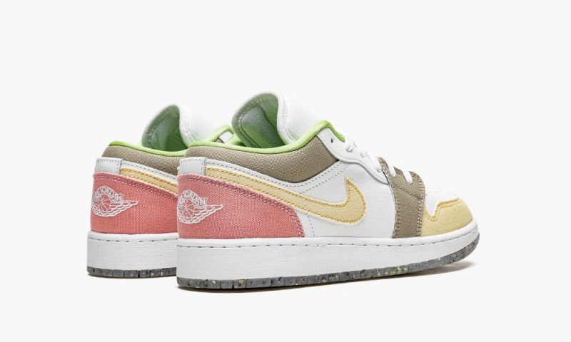 Nike Air Jordan 1 Low GS 'Multicolor Pastel Grind' Schoenen Kinderen Wit Groen Nederland | 742930-FYJ