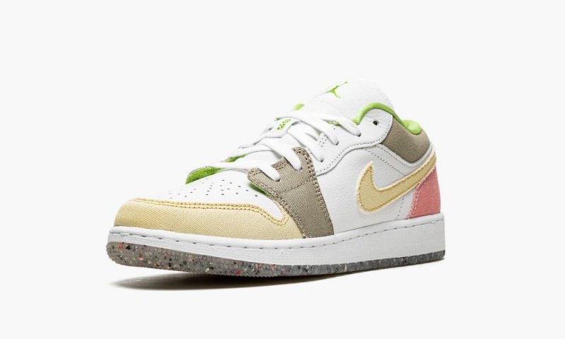 Nike Air Jordan 1 Low GS 'Multicolor Pastel Grind' Schoenen Kinderen Wit Groen Nederland | 742930-FYJ