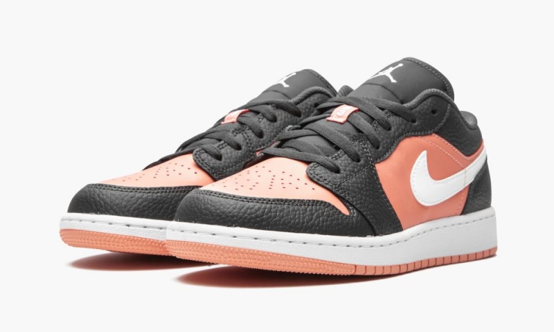 Nike Air Jordan 1 Low GS 'Pink Quartz' Schoenen Kinderen Zwart Roze Nederland | 265109-RDT