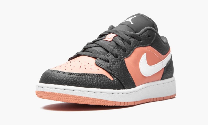 Nike Air Jordan 1 Low GS 'Pink Quartz' Schoenen Kinderen Zwart Roze Nederland | 265109-RDT
