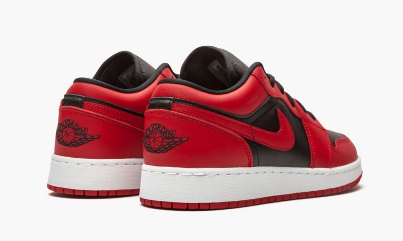 Nike Air Jordan 1 Low (GS) 'Reverse Bred' Schoenen Kinderen Rood Zwart Wit Nederland | 394862-BCU