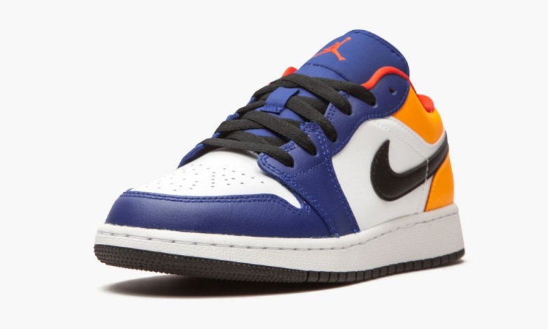 Nike Air Jordan 1 Low GS 'Royal Yellow' Schoenen Kinderen Donkerblauw Wit Geel Nederland | 357948-ECJ