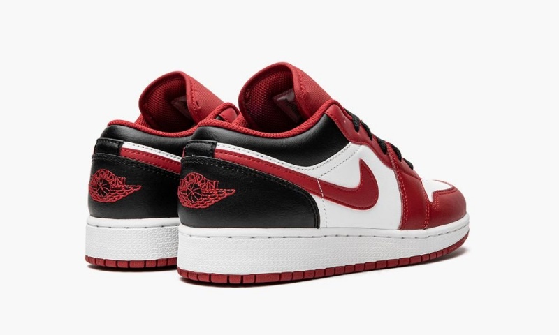 Nike Air Jordan 1 Low GS Schoenen Kinderen Wit Rood Zwart Nederland | 064712-VFH